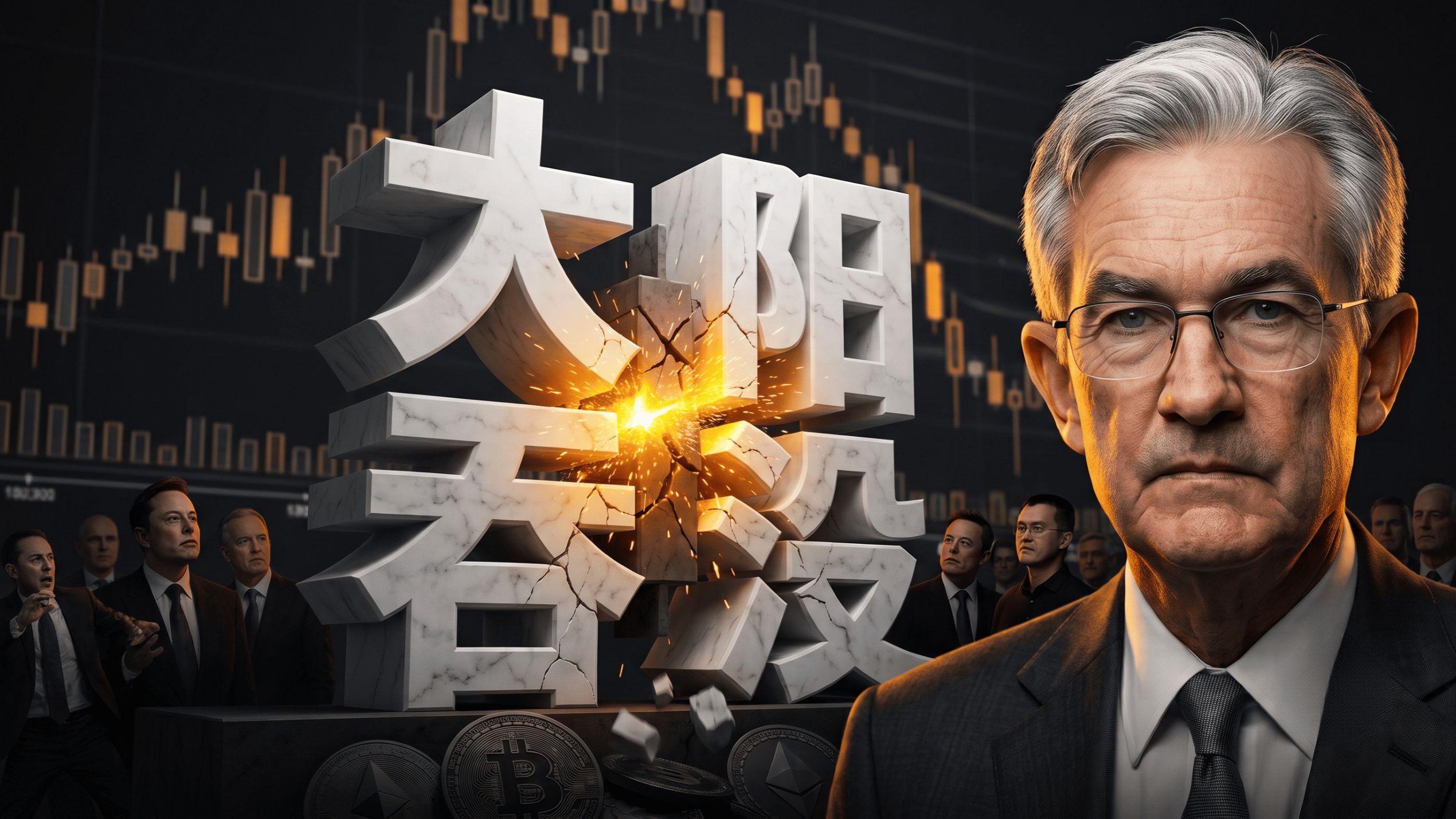 BTC测试64000，周线大阳线完成吞没。