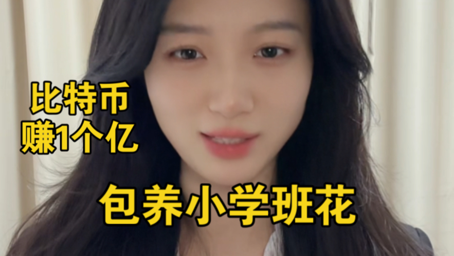 比特币赚了1个亿，包养小学班花，不违法吧