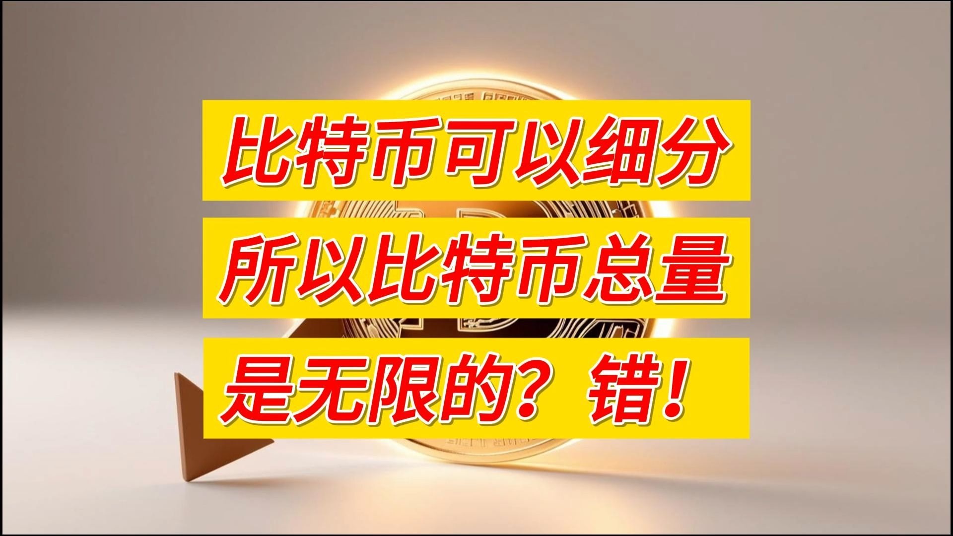 比特币可以细分，所以比特币总量是无限的？