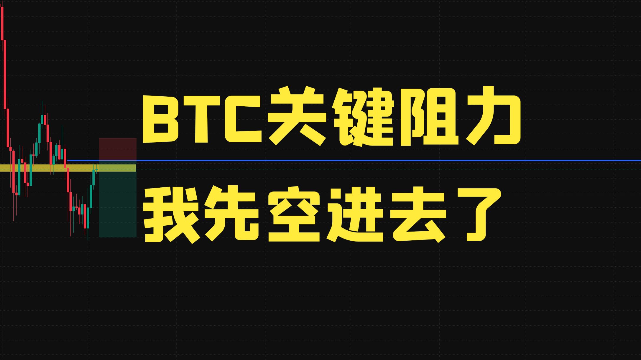 BTC逼空行情，反弹不是反转！关键阻力位，我先空了